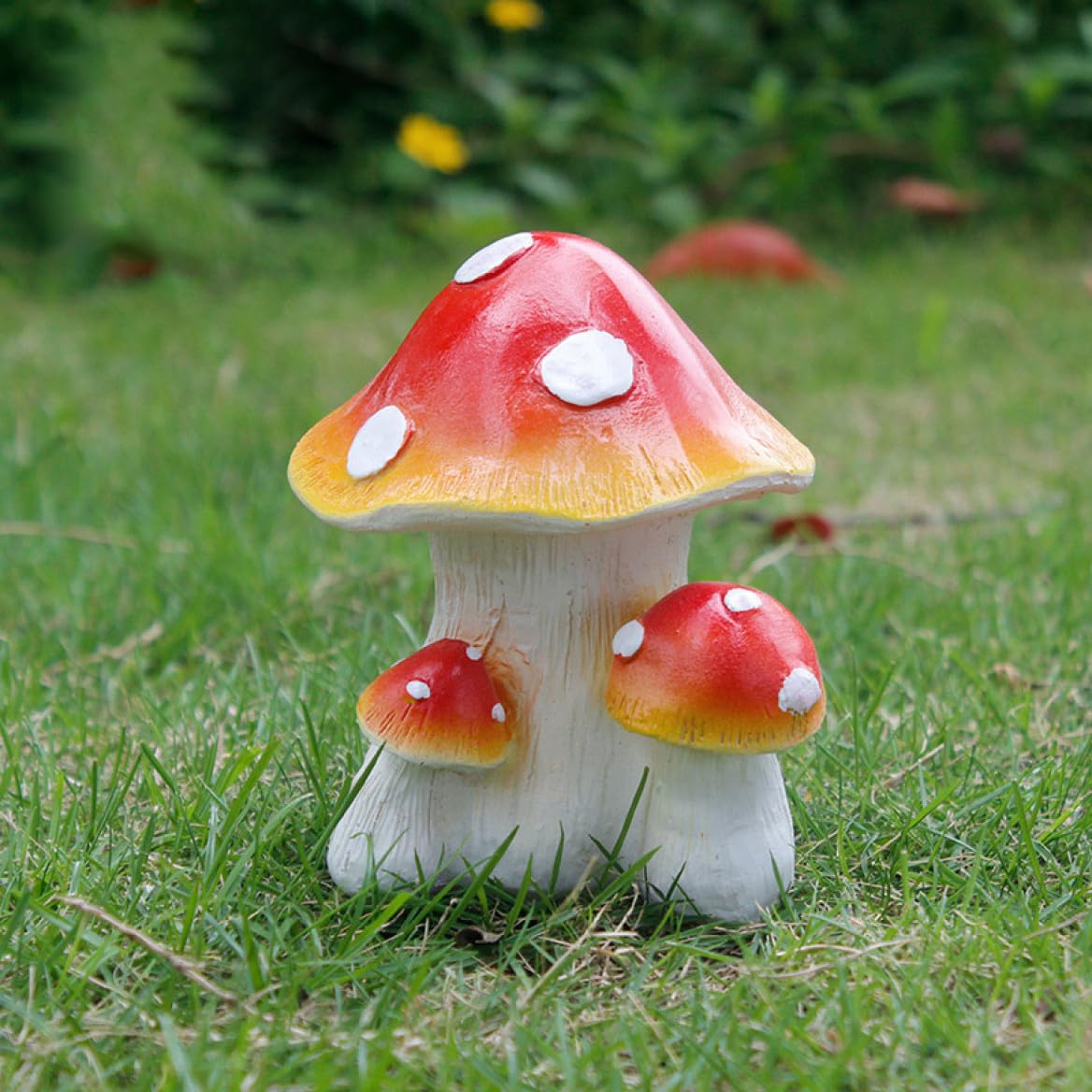 Amazon.co.jp: ガーデニング 庭 置物 キノコ 玄関 大きい インテリア